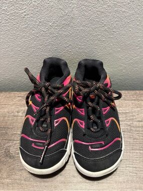 Kids Nike Black Air Max with Pink & Orange tiger stripes -